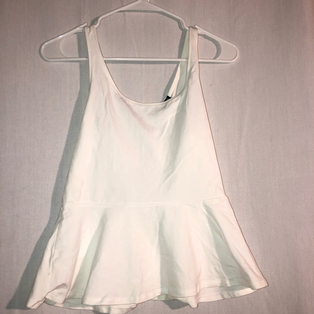 Peplum tank top